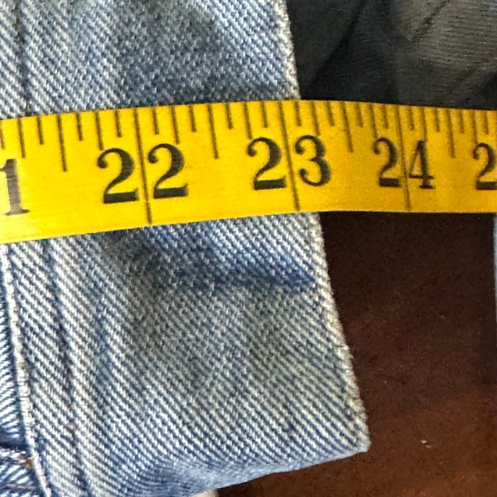 Lauren Jeans Co Ralph Lauren Denim Jacket L Blue Good Bird Patch Zipper Pockets - Picture 14 of 16